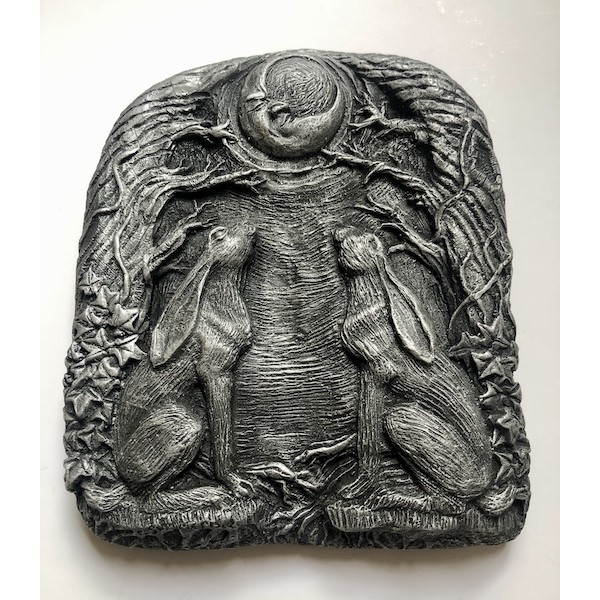 Wall Plaque MOON GAZING HARES